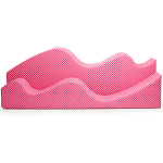 Дизайнерский модульный диван волнистой формы с цветным принтом Poltronova Superonda Sofa варинант исполнения - 8 | Loft Concept в Москве