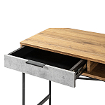 Стол рабочий в стиле лофт с ящиком и нишей для хранения Urban Style Space варинант исполнения - 3 | Loft Concept в Москве