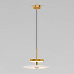 Светодиодный подвесной светильник латунь с мраморным рассеивателем варинант исполнения - 1 | Loft Concept в Москве