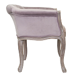 Кресло низкое в стиле прованс Розовый Велюр Louis French Armchair  варинант исполнения - 1 | Loft Concept в Москве