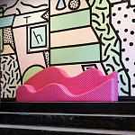 Дизайнерский модульный диван волнистой формы с цветным принтом Poltronova Superonda Sofa варинант исполнения - 13 | Loft Concept в Москве