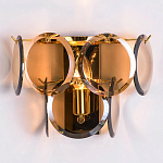 Бра с круглыми стеклянными подвесками Cardiel Amber Glass Wall Lamp варинант исполнения - 2 | Loft Concept в Москве