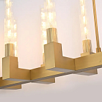 Люстра CANELLE Linear Chandelier 12 Modern Brass варинант исполнения - 3 | Loft Concept в Москве