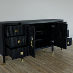 Большой Комод-буфет Elsa Dreams Black с ящиками варинант исполнения - 1 | Loft Concept в Москве