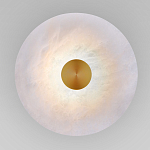 Бра светодиодный с мраморным рассеивателем латунь варинант исполнения - 1 | Loft Concept в Москве