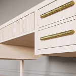 Большой Рабочий стол Primo с 5 выдвижными ящиками Светлый дуб варинант исполнения - 3 | Loft Concept в Москве