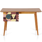 Письменный стол с принтом на ящиках Elise Desk варинант исполнения - 11 | Loft Concept в Москве