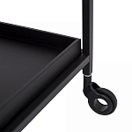 Тумба чёрная на колёсах Cabinet on Wheels варинант исполнения - 3 | Loft Concept в Москве