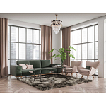 Люстра многоярусная с переплетенными металлическими элементами черного и золотого цвета и прозрачными хрустальными подвесками Empire Chandelier Crystal варинант исполнения - 12 | Loft Concept в Москве