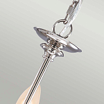 Люстра цвета никель с прозрачными стеклянными подвесками в форме капель Elstead Lighting варинант исполнения - 9 | Loft Concept в Москве