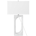 Настольная лампа на прямоугольном корпусе с тканевым абажуром One Piece Support варинант исполнения - 4 | Loft Concept в Москве