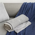 Плед из хлопка серого цвета Waffle Comfort варинант исполнения - 5 | Loft Concept в Москве