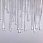 Люстра круглая с прозрачными стеклянными трубками Nembus варинант исполнения - 7 | Loft Concept в Москве