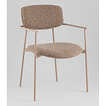 Стул Doe с подклокотниками коричневый варинант исполнения - 1 | Loft Concept в Москве