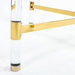 Кофейный столик со столешницей из стекла Crossy варинант исполнения - 4 | Loft Concept в Москве