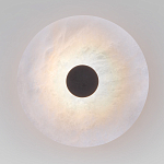 Бра светодиодный с мраморным рассеивателем черный  варинант исполнения - 1 | Loft Concept в Москве