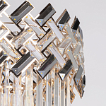 Люстра многоярусная с переплетенными металлическими элементами черного и золотого цвета и прозрачными хрустальными подвесками Empire Chandelier Crystal варинант исполнения - 7 | Loft Concept в Москве