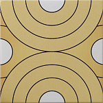 Дизайнерская плитка с узором Диски варинант исполнения - 2 | Loft Concept в Москве