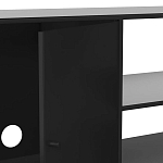 ТВ-тумба из металла с 2-мя дверцами и полками Damian Metal TV Stand варинант исполнения - 4 | Loft Concept в Москве