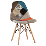 Стул с обивкой в технике пэчворк DSW варинант исполнения - 1 | Loft Concept в Москве