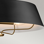 Подвесной светильник с конусовидным металлическим абажуром черного цвета Kichler варинант исполнения - 16 | Loft Concept в Москве