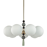 Люстра со вставками из керамики SkyEast 7 ламп варинант исполнения - 1 | Loft Concept в Москве