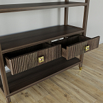 Стеллаж с двумя ящиками Elsa Dreams Walnut варинант исполнения - 3 | Loft Concept в Москве