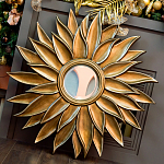 Зеркало-солнце с золотыми с лучами Rays of Peace варинант исполнения - 3 | Loft Concept в Москве