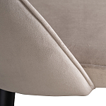 Стул велюровый серо-бежевый Schelde Gray Beige варинант исполнения - 4 | Loft Concept в Москве