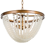 Круглая люстра с подвесками в виде круглых прозрачных бусин Transparent Beads Chandelier варинант исполнения - 1 | Loft Concept в Москве