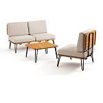 Двухместный диван из акации без подлоконтиков Amra варинант исполнения - 2 | Loft Concept в Москве