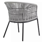 Кресло с декоративным плетением на спинке и подлокотниках Armchair Weaving варинант исполнения - 3 | Loft Concept в Москве