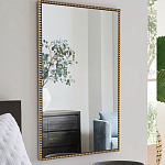 Зеркало прямоугольное в фактурной золотой раме Reflective Fabric варинант исполнения - 6 | Loft Concept в Москве