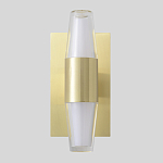 Бра с золотым основанием и прозрачным плафоном цилиндрической формы Golden Geometry  варинант исполнения - 1 | Loft Concept в Москве