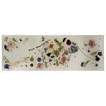Поднос для ванны из эпоксидной смолы с цветами белая Epoxy Resin Flowers Bath Tray White варинант исполнения - 1 | Loft Concept в Москве