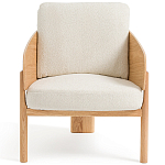 Кресло с каркасом из массива дуба Gallin Chair Boucle варинант исполнения - 2 | Loft Concept в Москве