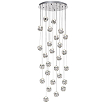 Люстра каскадня с 27-ю прозрачными шарообразными подвесами Bubbles Bocci варинант исполнения - 4 | Loft Concept в Москве