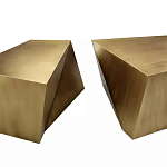 Комплект из 2-х дизайнерский журнальных столов геометрической формы Ribefyk варинант исполнения - 1 | Loft Concept в Москве