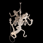 Люстра с тремя фигурами обезьян с лампочками в руках белого цвета Hanging Monkey варинант исполнения - 2 | Loft Concept в Москве