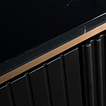 Комод черный округлой формы с рельефным фасадом Black Cut варинант исполнения - 4 | Loft Concept в Москве