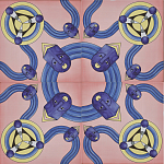 Плитка дизайнерская с узором Дива варинант исполнения - 1 | Loft Concept в Москве