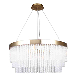 Люстра подвесная со стеклянными подвесками в виде перекрученных трубочек Nembus варинант исполнения - 1 | Loft Concept в Москве