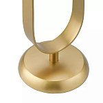 Столик приставной с овальным золотым основанием Oval Gold Base варинант исполнения - 3 | Loft Concept в Москве