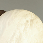 Настенно-потолочный светильник с плафоном в форме шара из алебастра Cryptocrystalline Stone варинант исполнения - 6 | Loft Concept в Москве