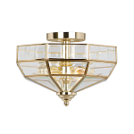 Потолочный светильник шестигранной формы с прозрачными стеклянным плафоном Elstead Lighting варинант исполнения - 9 | Loft Concept в Москве