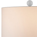 Настольная лампа белая с тканевым абажуром в форме цилиндра Morphing варинант исполнения - 2 | Loft Concept в Москве