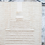 Большое Панно Абстракция белые нити Huipil Wall Hanging варинант исполнения - 3 | Loft Concept в Москве