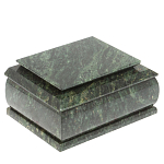 Шкатулка с зеркалом из натурального камня змеевик Stone Casket варинант исполнения - 1 | Loft Concept в Москве