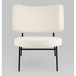 Мини-кресло District Lounge букле белый варинант исполнения - 4 | Loft Concept в Москве