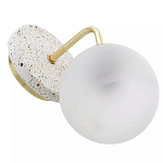 Бра с белым матовым плафоном в форме шара Round White Matte Lampshade варинант исполнения - 3 | Loft Concept в Москве